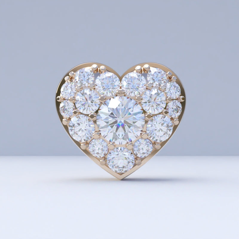 HEART CHARM YELLOW GOLD